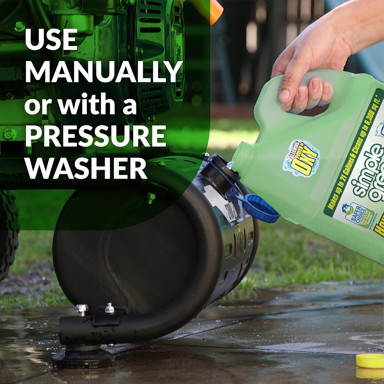 Oxy Solve House and Siding Pressure Washer Cleaner - Removes Stains from Mold & Mildew on Vinyl, Aluminum, Wood, Brick, Stucco - Concentrate 1 Gal.