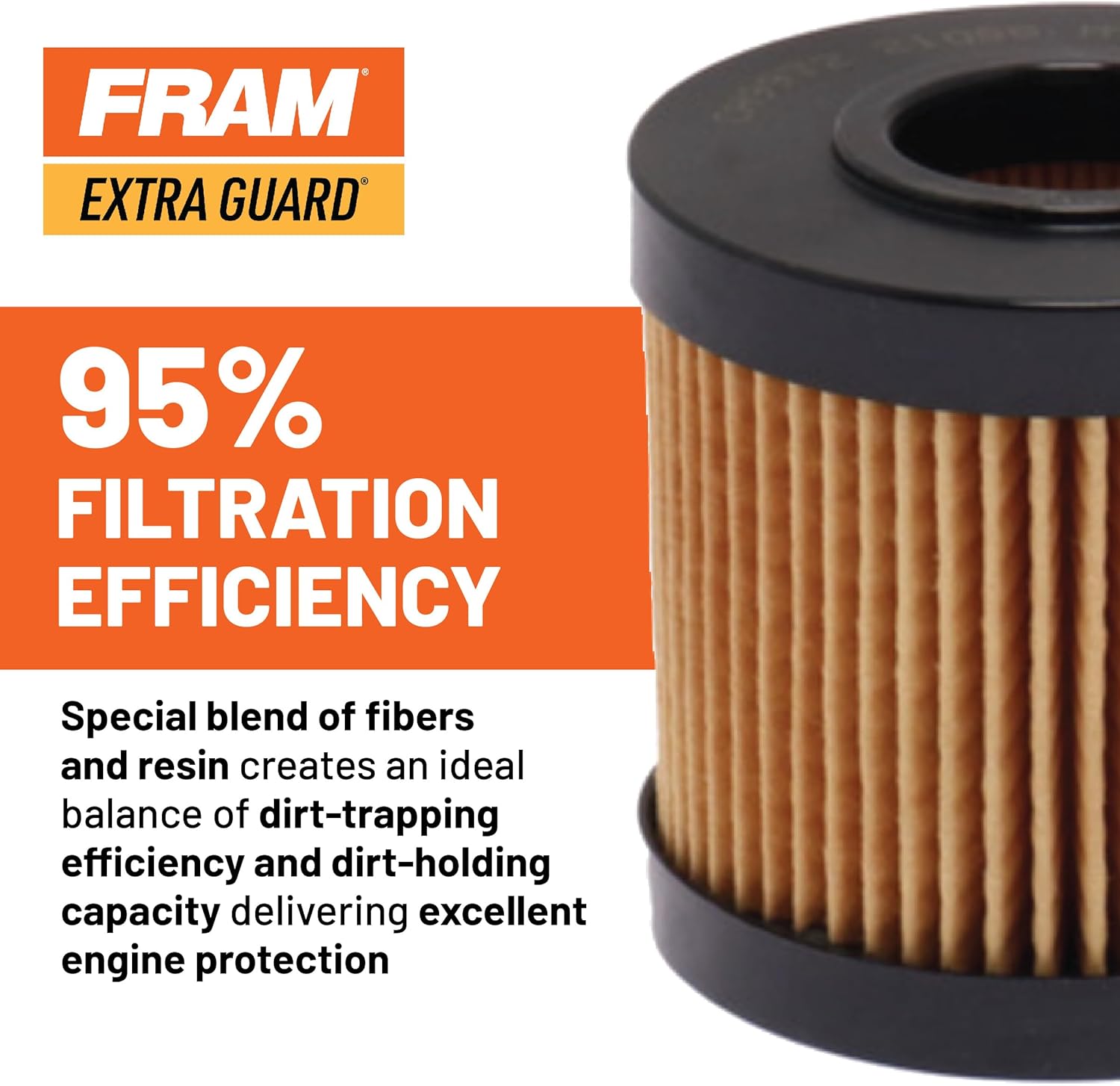 FRAM Extra Guard CH9972 10K Mile Change Automotive Replacement Interval Spin-On Engine Oil Filter for Select Vehicle Model Years, Vehicle Engine Protection Oil Filter for Everyday Drivers