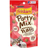 Purina Friskies Natural Cat Treats, Party Mix Natural Yums With Real Salmon and Vitamins, Minerals & Nutrients - (Pack of 10) 2.1 Oz. Pouches