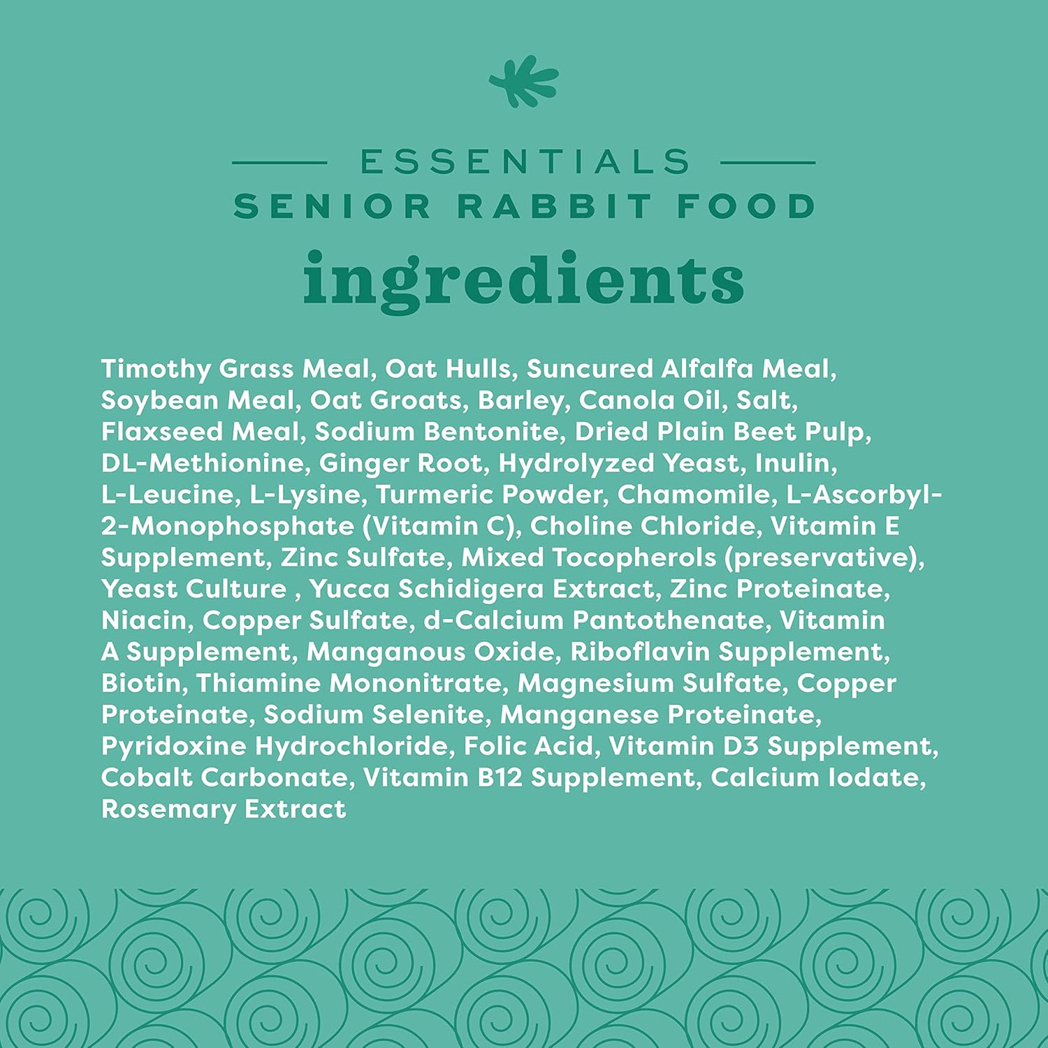 Oxbow Essentials Rabbit Food, Adult Rabbit, Made with Oxbow Timothy Hay, Pet Pellets with Vitamins & Minerals, Small Animal Pet Products, Bunny Supplies, Made in USA, Bunny Food, 5 lb