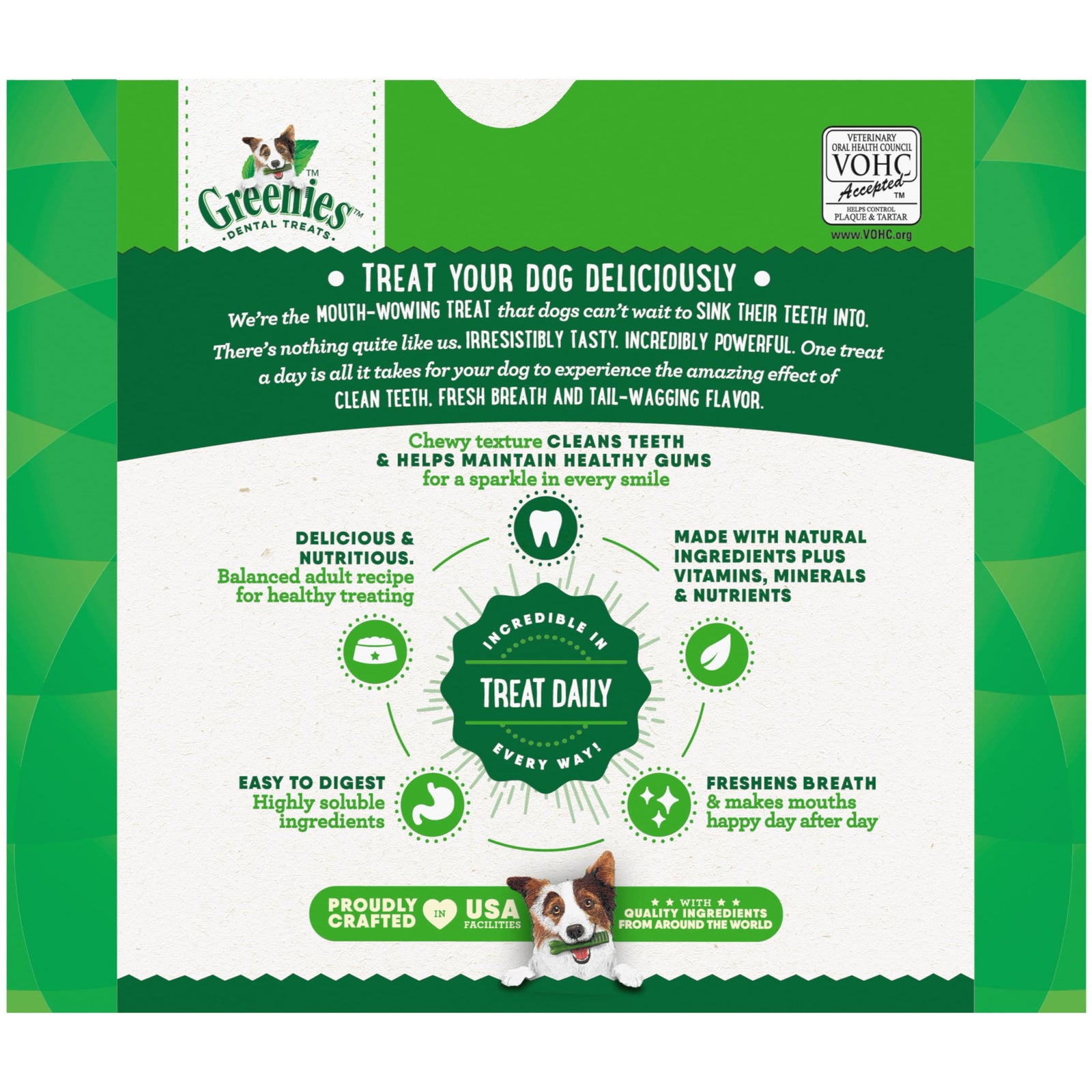 Greenies Veterinarian-Recommended Natural Dental Dog Treats Regular Size, Original Flavor, 12 oz. Pack, 43 Count
