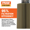 FRAM EG+ PH6607P, 10K Mile Change Automotive Replacement Interval Spin-On Engine Oil Filter for Select Vehicle Models