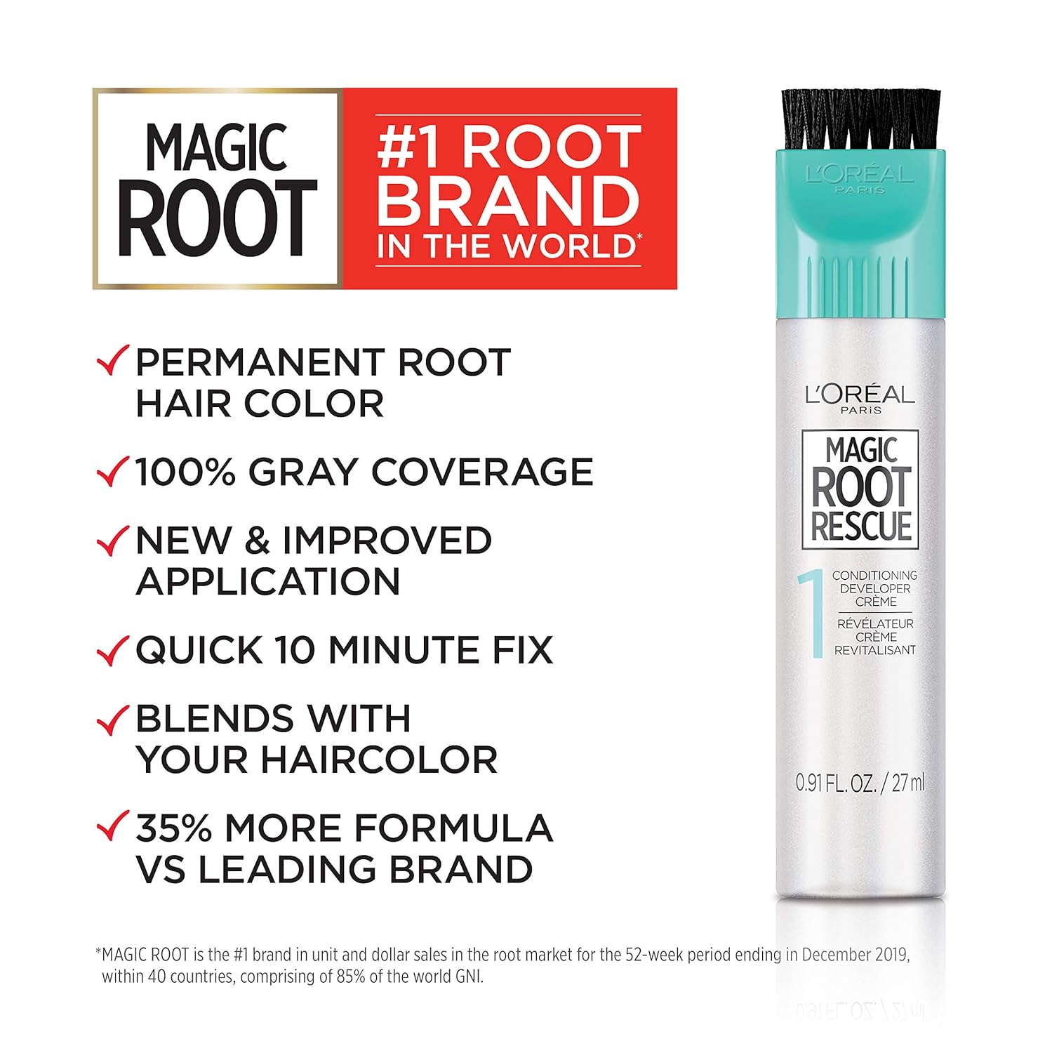 L’Oréal Paris Magic Root Permanent Hair Color, 10 Minute Hair Dye Kit to Rescue Roots with 100% Gray Hair Coverage, 8 Medium Blonde, 2 Pack (Packaging May Vary)