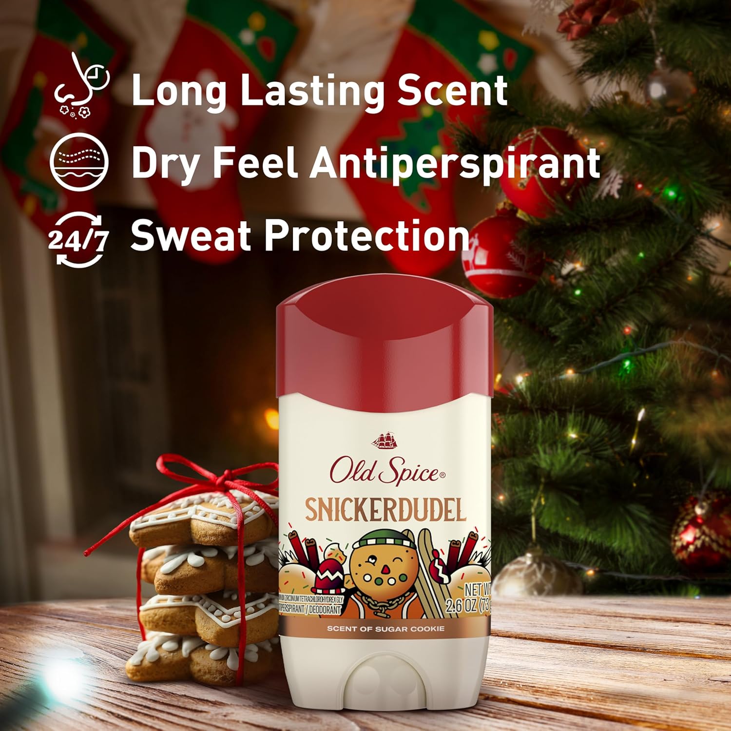 Old Spice Dry Feel Antiperspirant Deodorant for Men, 24/7 Freshness, 24/7 Sweat & Odor Protection, Gentle on Skin with Skin Conditioners, Timber with Sandalwood + Cypress Scent, 2.6 oz