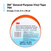 3M Vinyl Tape 764, General Purpose, 2 in x 36 yd, Black, 1 Roll, Light Traffic Floor Marking Tape, Social Distancing, Color Coding, Safety, Bundling
