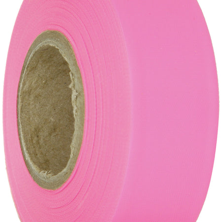 Brady Fluorescent Pink Flagging Tape for Boundaries and Hazardous Areas - Non-Adhesive Tape, 1.188" Width, 150' Length (Pack of 1) - 58354,Fluorescent Pink