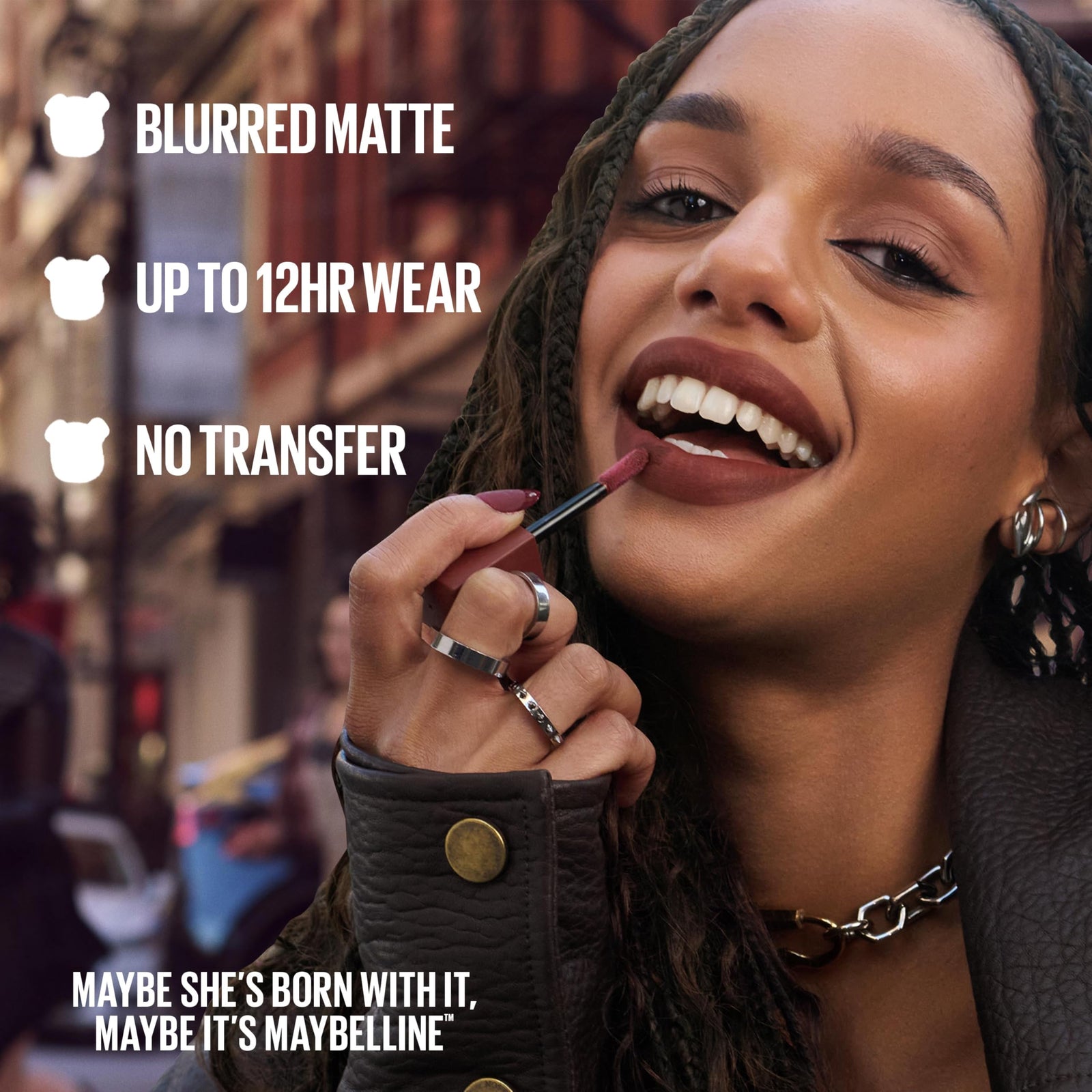 MAYBELLINE Super Stay Teddy Lip Tint, Long Lasting Matte Lipstick for Up To 12HR Wear, Ribbon Tied, 1 Count