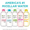 Garnier Micellar Water For Waterproof Makeup, Hydrating Facial Cleanser & Makeup Remover, Suitable for Sensitive Skin, Vegan, Cruelty Free, 13.5 Fl Oz (400mL), 1 Count