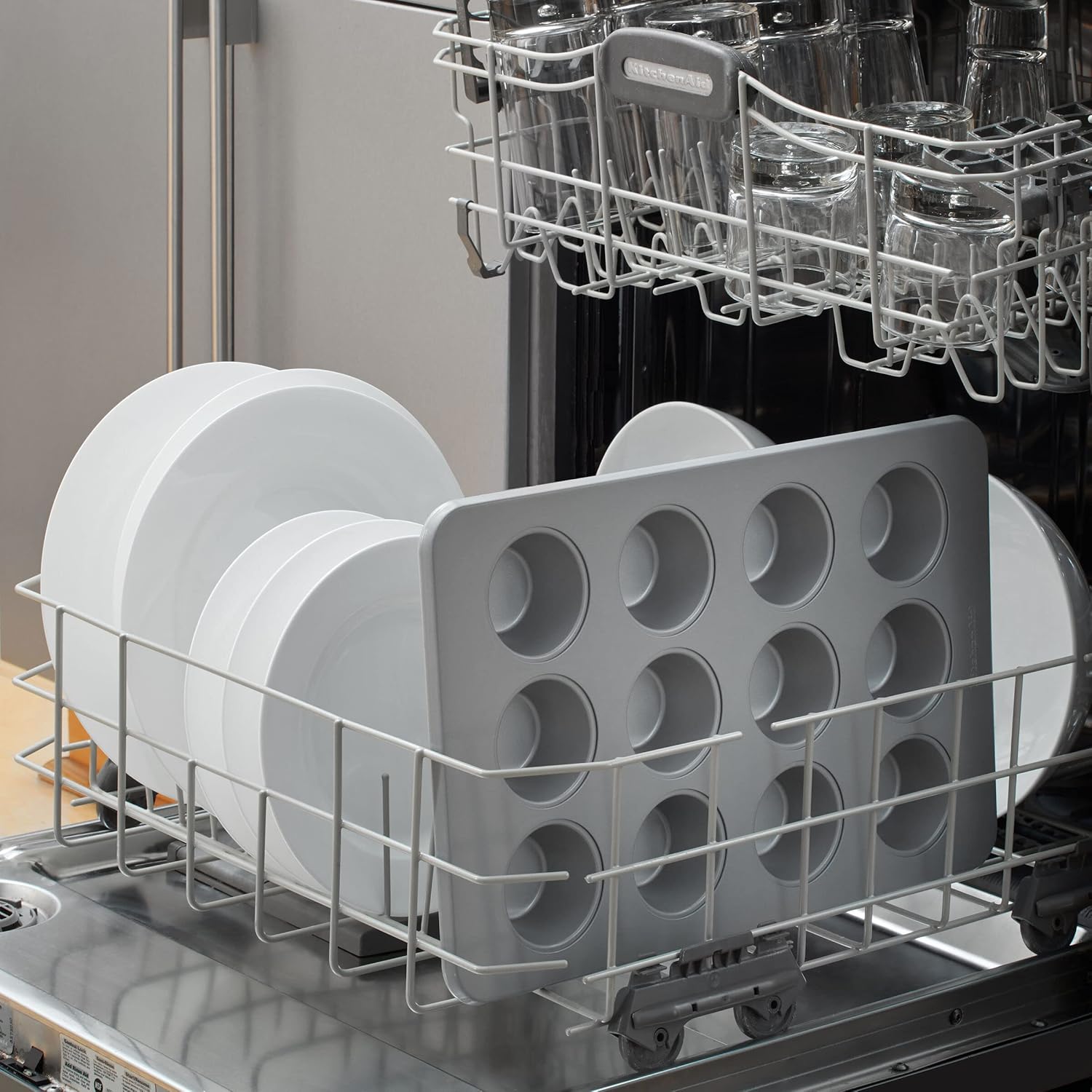 KitchenAid Non-stick Muffin Pan, 12 Cup, Evergreen