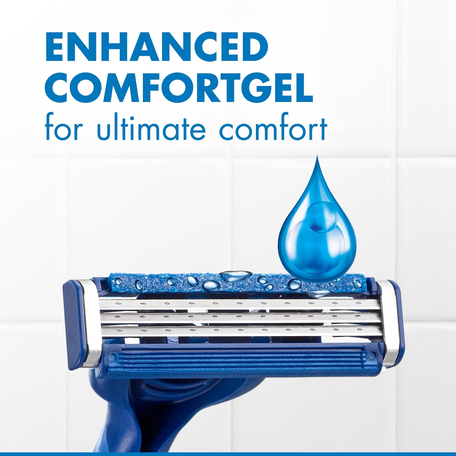 Gillette Sensor3 Comfort, 8 Count | Disposable | For Men | Lubrastrip | Pack of 2