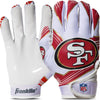 Franklin Sports Youth NFL Football Receiver Gloves - Kids Football Gloves Pair - NFL Team Logos and Silicone Palm