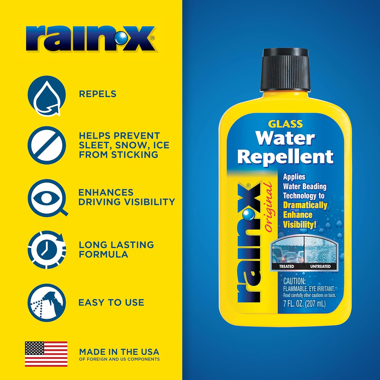 Rain-X 630168 Glass Water-Repellent Aerosol 12 oz.