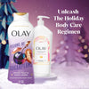 Olay Body Wash for Women, Hydrating & Moisturizing, Holiday Edition, With Plant Based Cleansers, B3 Complex, For All Skin Types, Visions of Sugarplums with Spiced Fruit & Warm Amber Scent, 22 fl oz