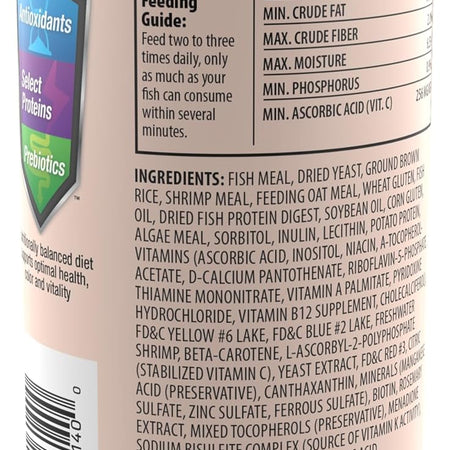 Tetra Goldfish Flakes, Nutritionally Balanced Diet For Aquarium Fish, Vitamin C Enriched Flakes, 7.06 oz