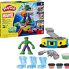 Play-Doh Marvel Hulk Smash & Squish Kids Playset with Bendy Action Figure and Accessories, Imagination Toys for Boys and Girls 4 and Up