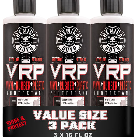 Chemical Guys VRP Vinyl, Rubber, and Plastic Dressing - Tire Dressing, Non-Greasy, Dry-to-the-Touch Shine for Tires, Trim, and More, Safe for Cars, Trucks, SUVs, RVs & More - 16 oz