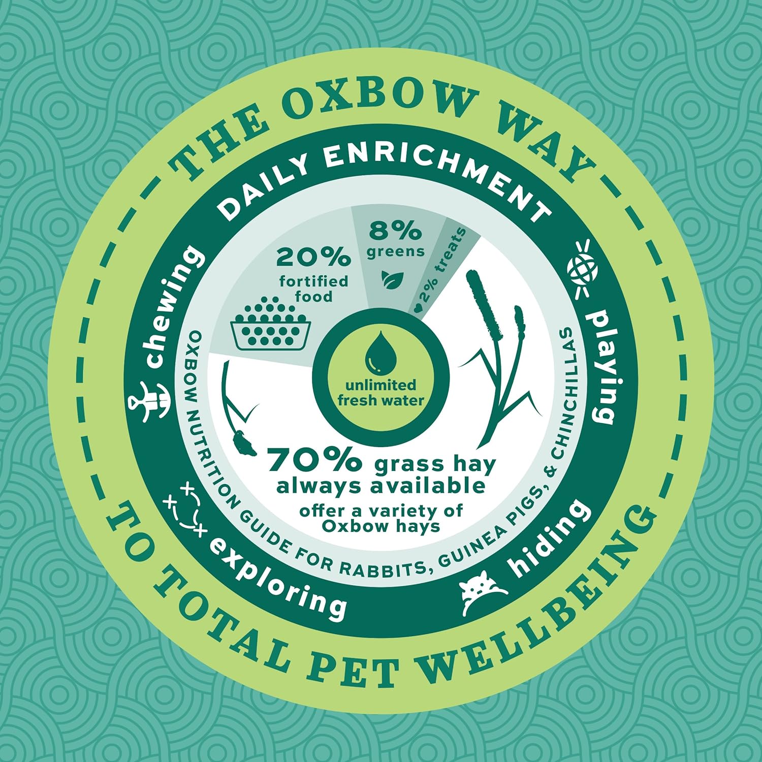 Oxbow Essentials Rabbit Food, Adult Rabbit, Made with Oxbow Timothy Hay, Pet Pellets with Vitamins & Minerals, Small Animal Pet Products, Bunny Supplies, Made in USA, Bunny Food, 5 lb