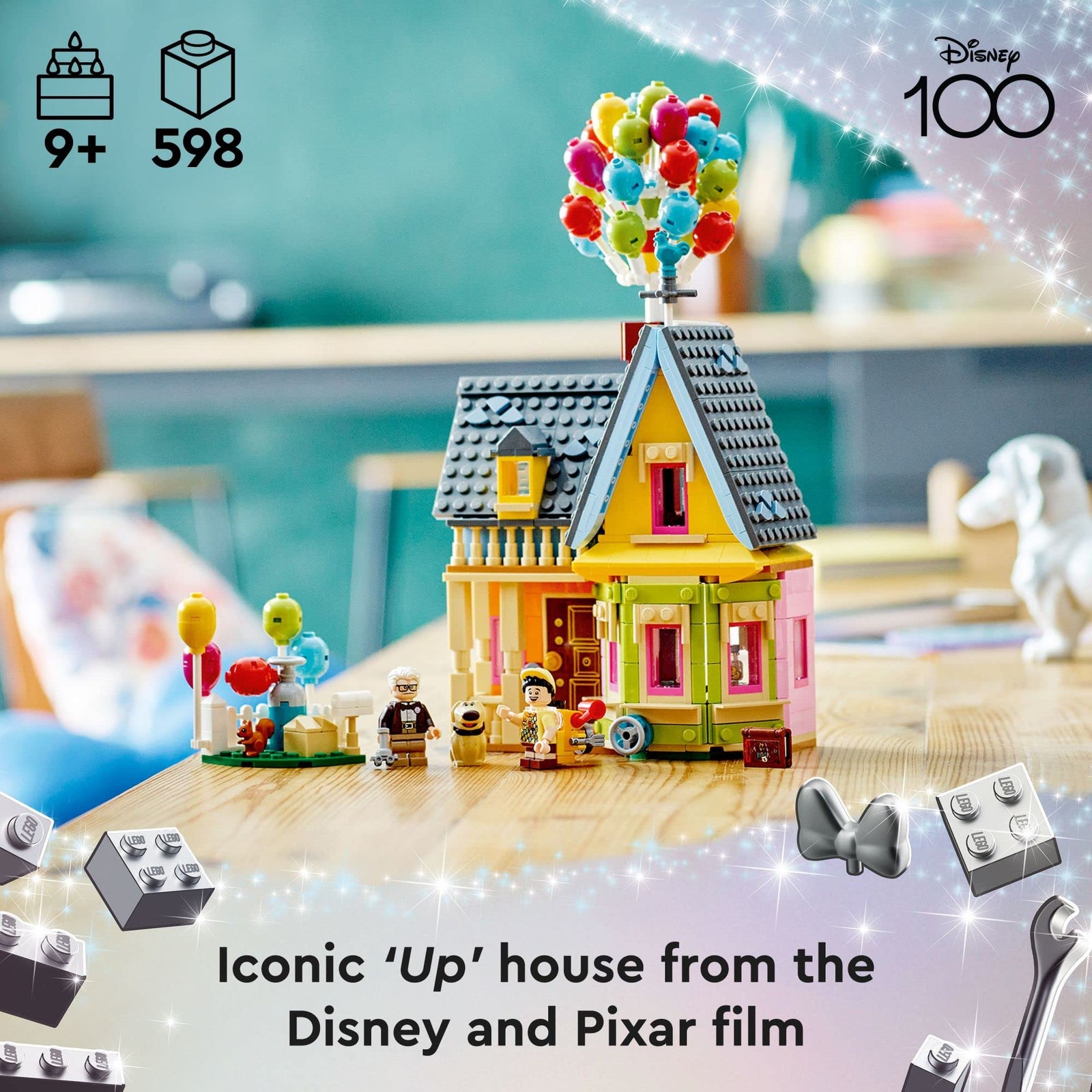 Lego Disney and Pixar ‘Up’ House, Classic Disney Celebration Building Toy Set for Kids and Movie Fans Ages 9 and Up, A Fun Gift for Disney Fans and Anyone Who Loves Creative Play, 43217