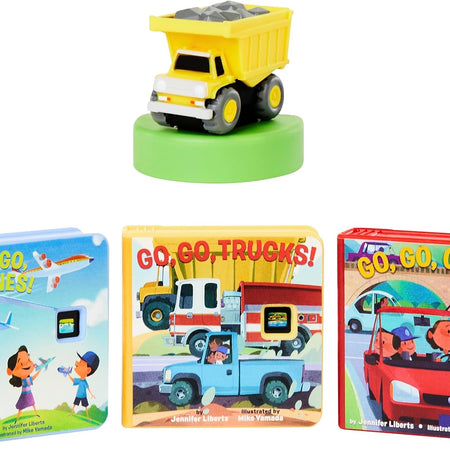 Little Tikes Story Dream Machine Go, Go, Vehicles Story Collection, Storytime, Books, Trucks, Random House, Audio Play Character, Gift and Toy for Toddlers and Kids Girls Boys Ages 3+ Years
