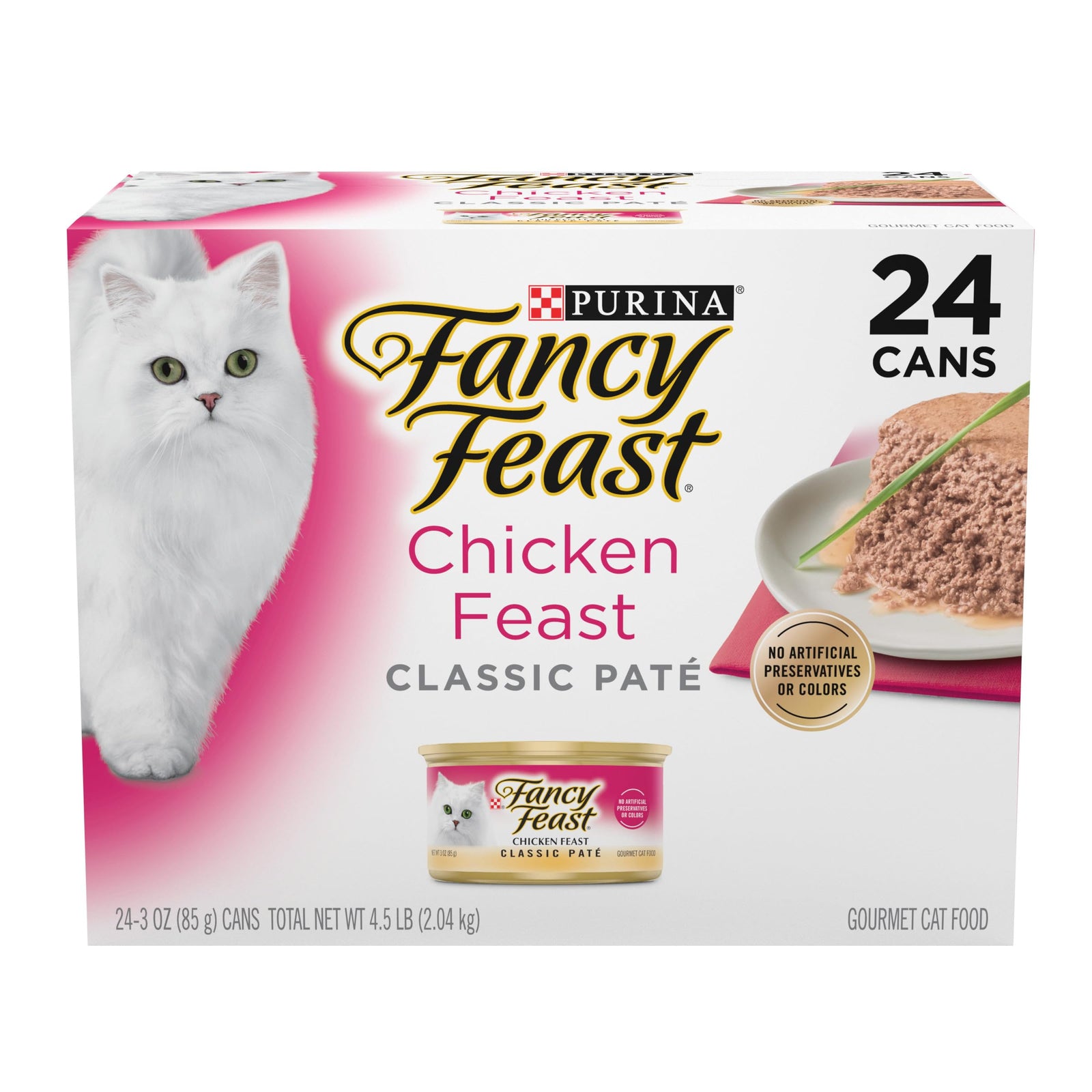 Purina Fancy Feast Gravy Lovers Poultry and Beef Grilled Gourmet Wet Cat Food Variety Pack - (Pack of 24) 3 oz. Cans