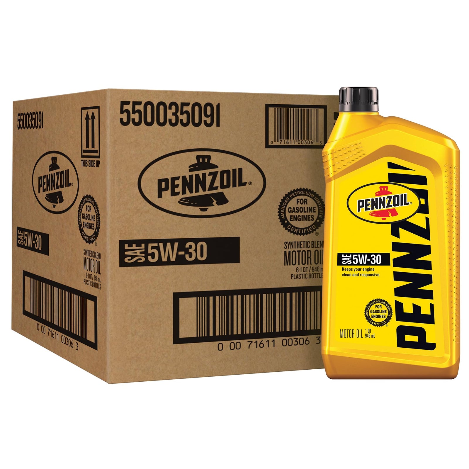 Pennzoil Motor Oil 10W-40 Motor Oil, 5 Quart (3 Pack)