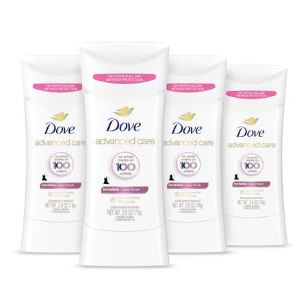 Dove Advanced Care Antiperspirant Deodorant Stick Sheer Cool for Soft, Resilient Skin, with 72-Hour Sweat & Odor Protection, 2.6 oz