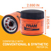 FRAM EG+ PH6607P, 10K Mile Change Automotive Replacement Interval Spin-On Engine Oil Filter for Select Vehicle Models