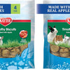 Kaytee Timothy Biscuits Baked Treat for Pet Guinea Pigs, Rabbits & Other Small Animals, Carrot, 4 oz (Pack of 2)