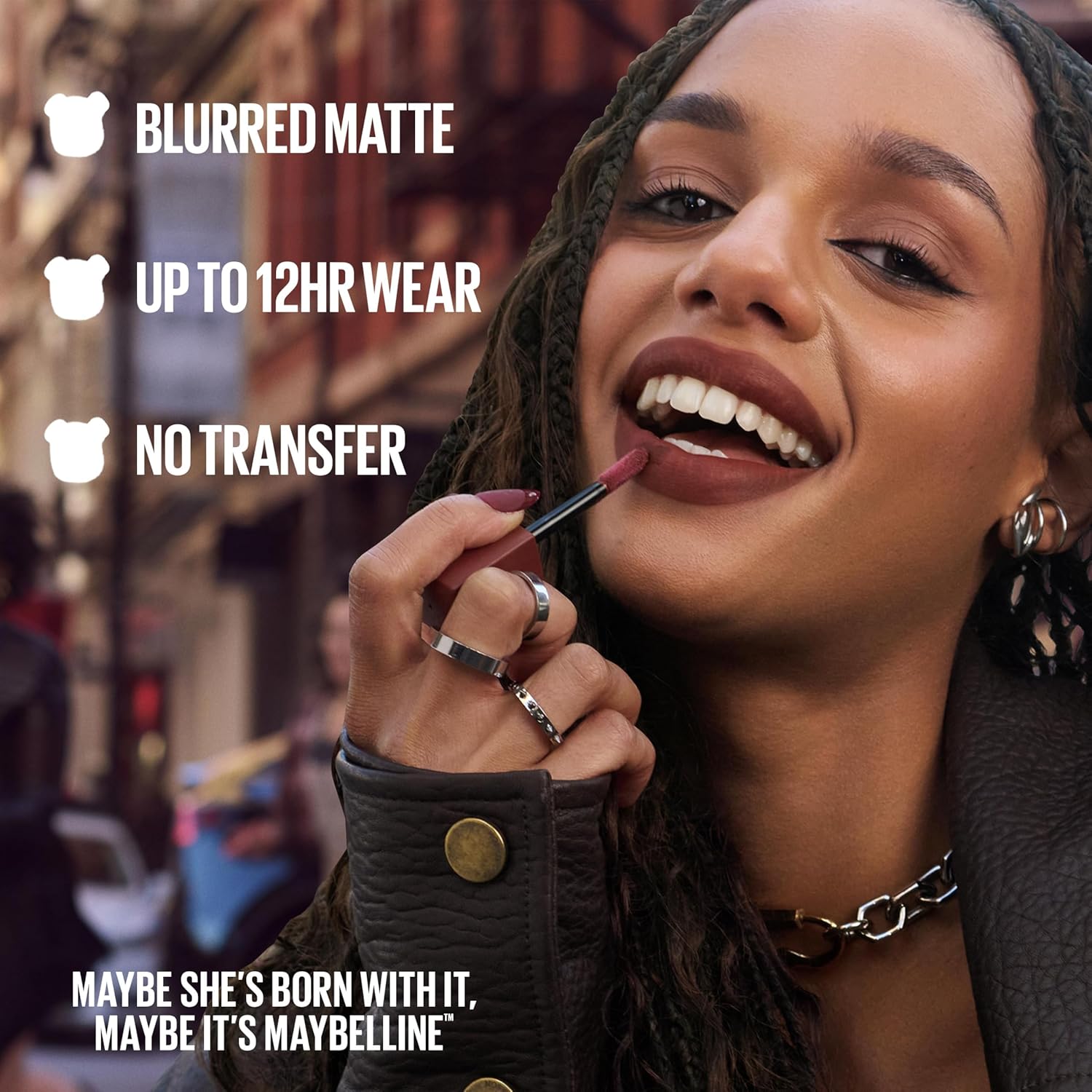 MAYBELLINE Super Stay Teddy Lip Tint, Long Lasting Matte Lipstick for Up To 12HR Wear, Endgame, 1 Count