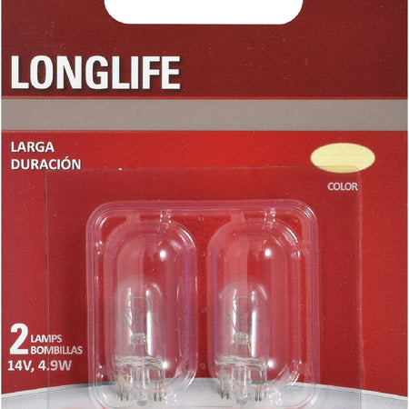 SYLVANIA - 168 Long Life Miniature - Bulb, Ideal for Interior Lighting - Map, Dome, Trunk, Cargo and License Plate (Contains 2 Bulbs)
