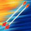 Nerf Pyrostrike Megabow, 42-Inch Bow Fires Arrows Up to 105 Feet, 2 Arrows with Soft Tips, Kids Outdoor Toys, Ages 10+ (Amazon Exclusive)