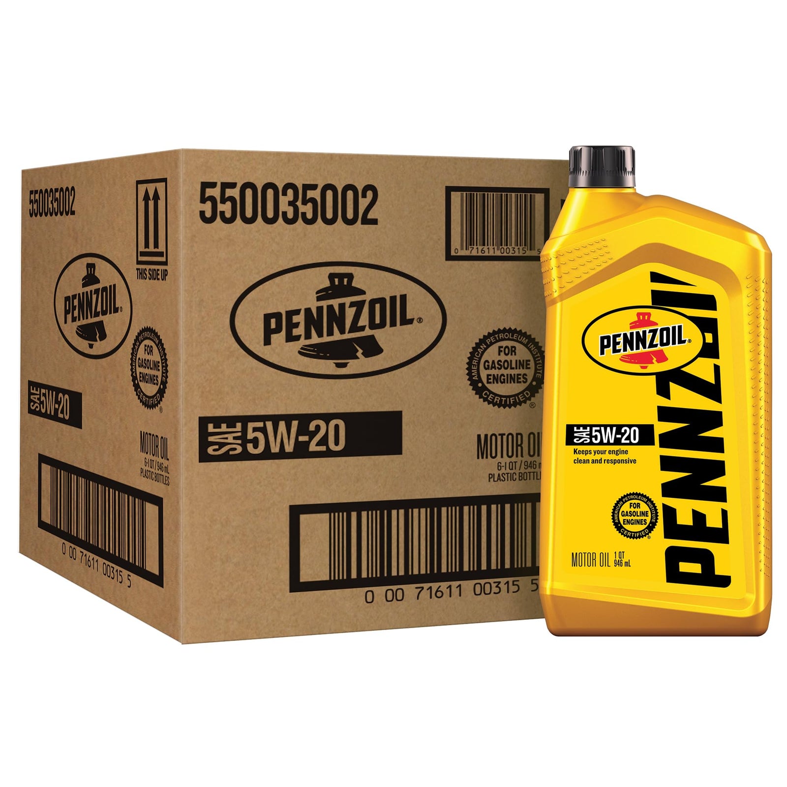 Pennzoil Motor Oil 10W-40 Motor Oil, 5 Quart (3 Pack)