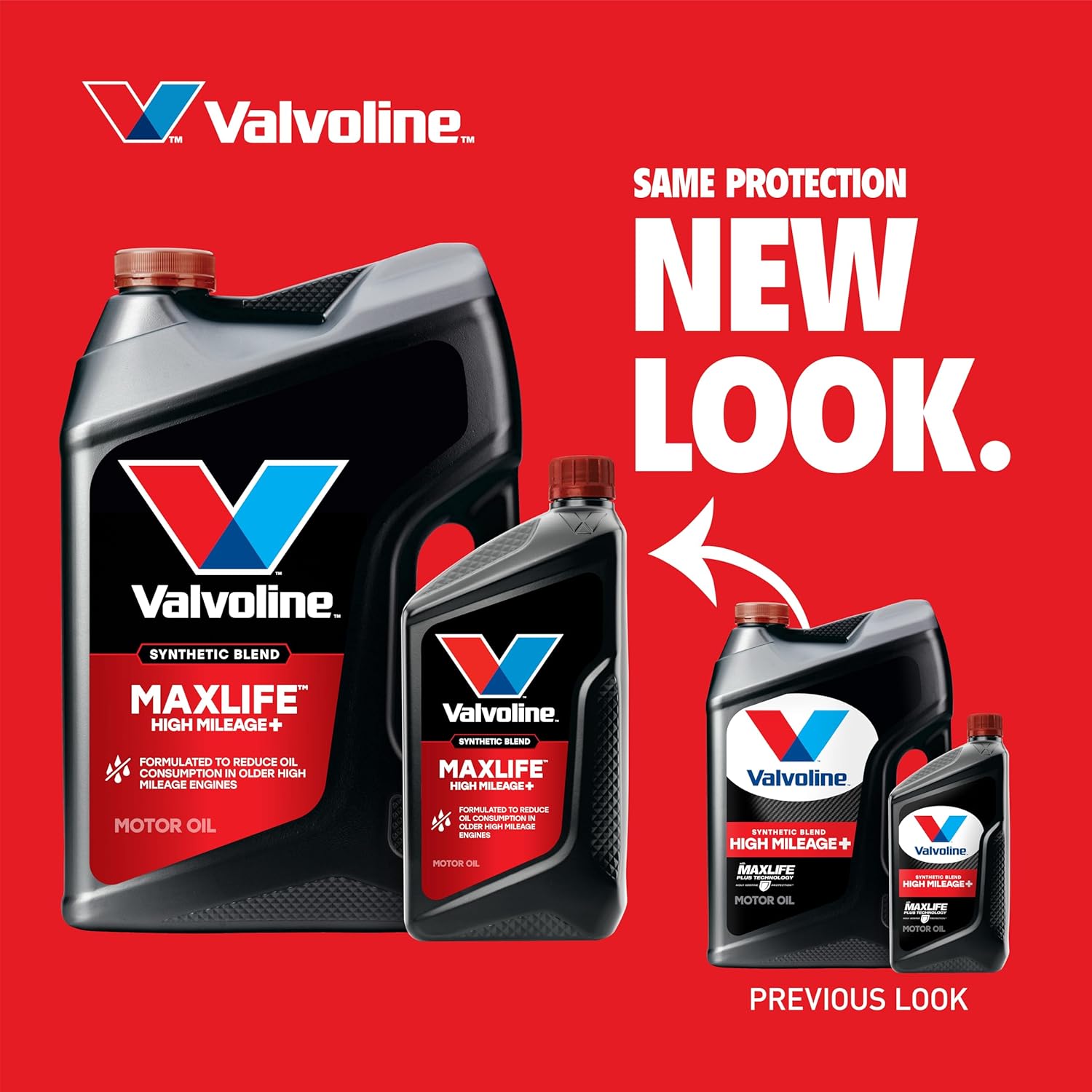 Valvoline Full Synthetic High Mileage with MaxLife Technology SAE 0W-20 Motor Oil 5 QT, Case of 3