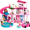 Barbie Dreamhouse, Pool Party Doll House with 75+ Pieces and 3-Story Slide, House Playset, Pet Elevator and Puppy Play Areas