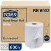 Tork Hand Towel Roll, Natural, Universal, H80, Extra Large, 100% Recycled, 1-Ply, 6 Rolls x 1000 ft, 8031000