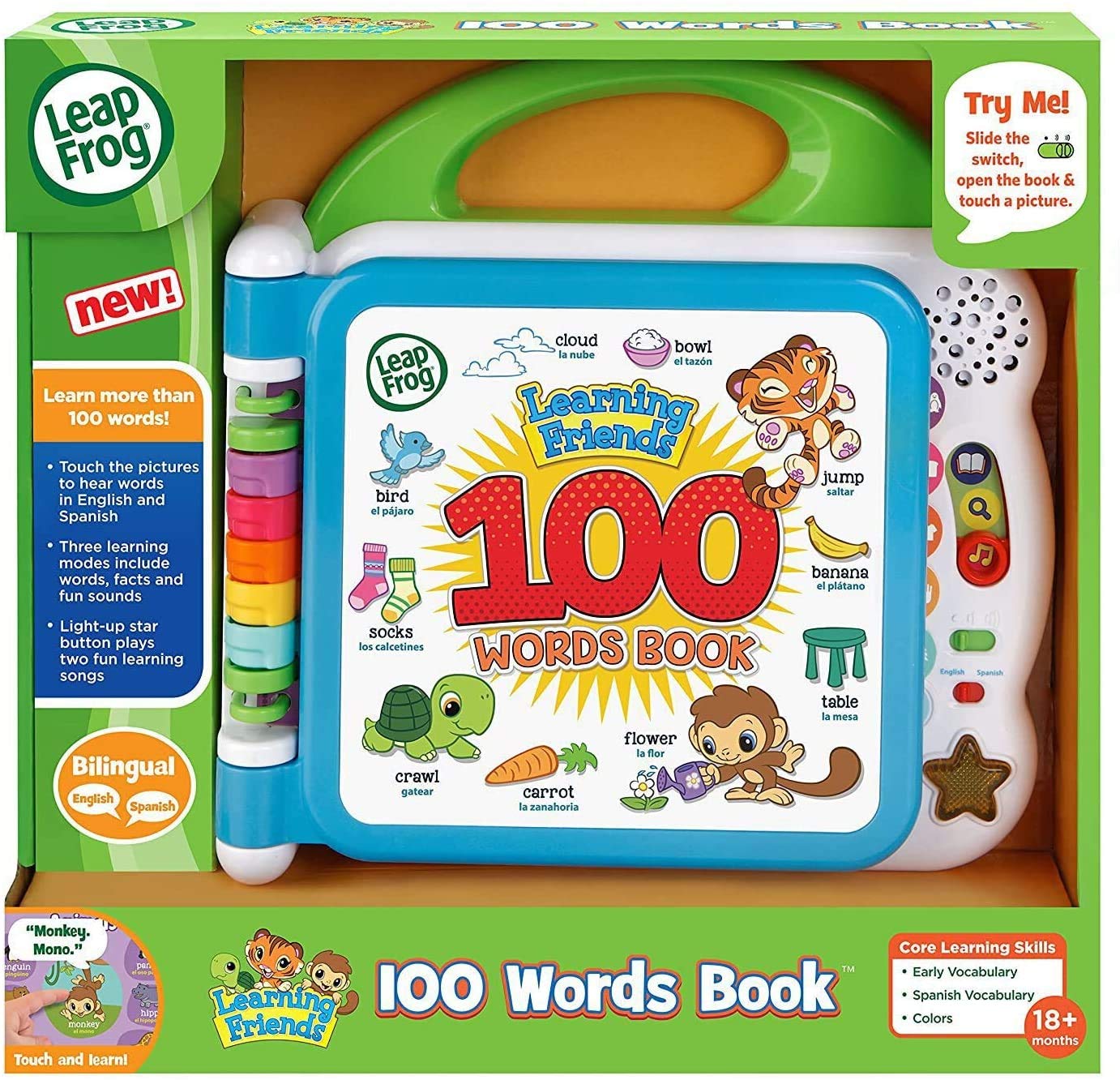 LeapFrog Learning Friends 100 Words Book (Frustration Free Packaging), Green