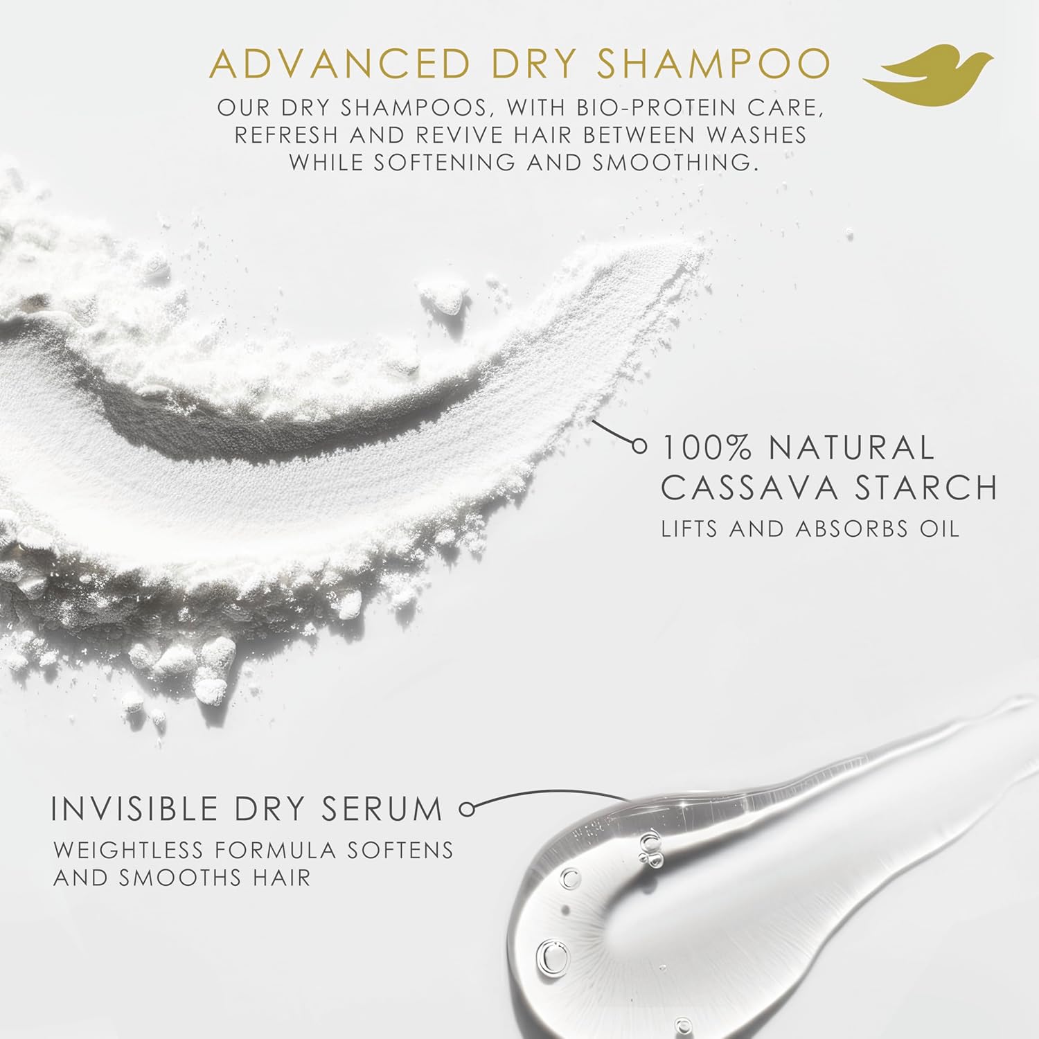 Dove Advanced Dry Shampoo Volume & Fullness Refresh & Revive Flat Hair Without Water for 2 Days of Freshness & Bounce 1.15 oz