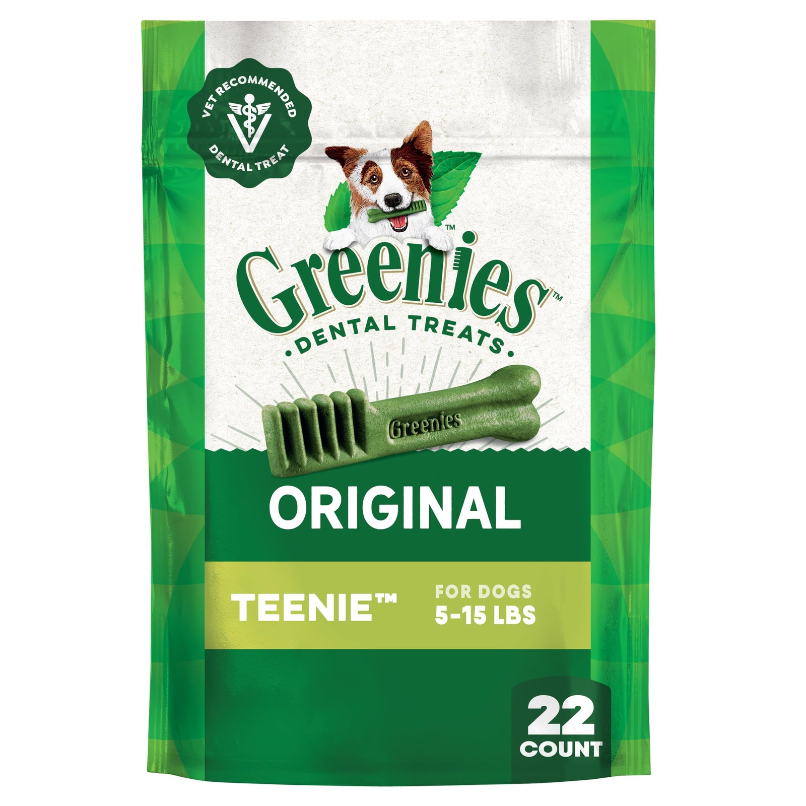 Greenies Veterinarian-Recommended Natural Dental Dog Treats Regular Size, Original Flavor, 54 oz. Pack, 192 Count