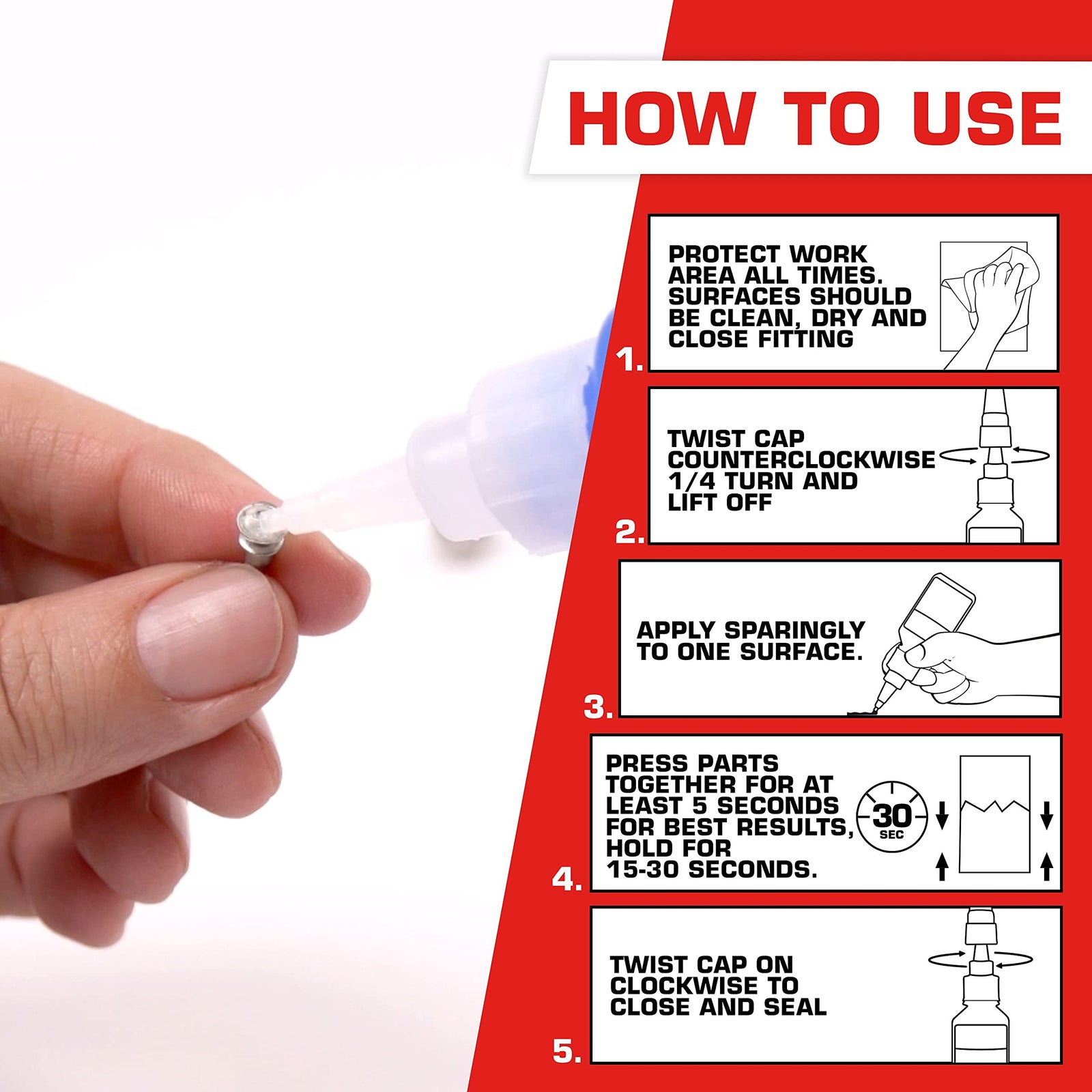 Loctite Super Glue Liquid Professional, Clear, 0.7 fl oz Bottle, 4 Pack - Superglue for Plastic, Wood, Metal, Crafts & Repair, Cyanoacrylate Adhesive Instant Glue, Quick Dry