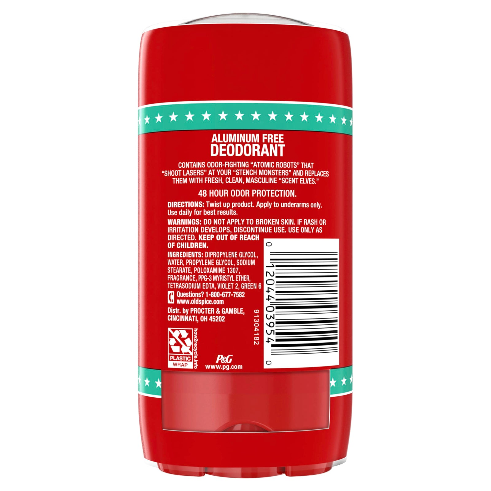 Old Spice Aluminum Free Deodorant For Men, High Endurance, 24/7 Sweat Defense & Odor Protection, 24/7 Freshness & Lasting Scent, Pure Sport Scent, 2.25 oz