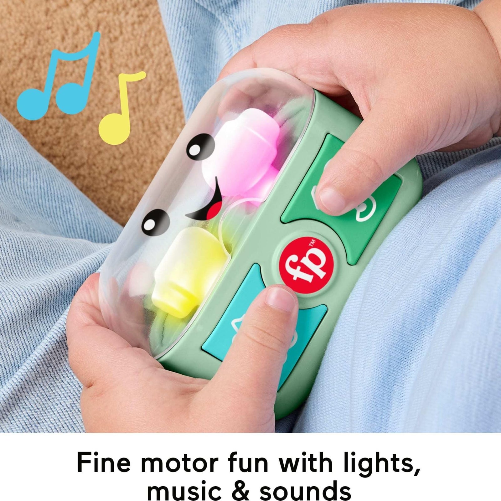 Fisher-Price Baby & Toddler Toy Laugh & Learn Coffee Mug Musical Activity with Lights & Educational Songs for Infants Ages 6+ Months
