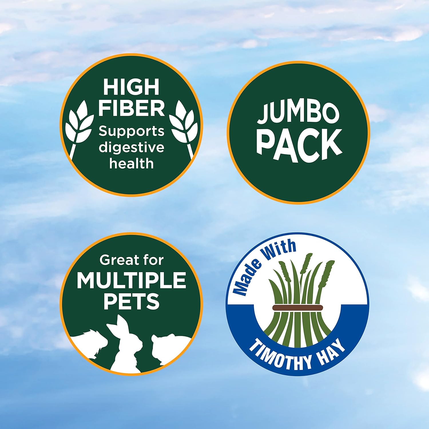 Kaytee Timothy Biscuits Baked Treat for Pet Guinea Pigs, Rabbits & Other Small Animals, Carrot, 4 oz (Pack of 2)