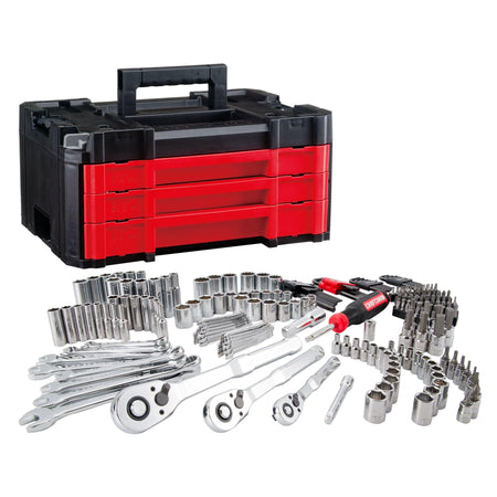 Craftsman 262-Piece Mechanic Tool Set with 3-Drawer VERSASTACK Box, SAE and Metric Socket Set, Car and Motorcycle Tool Kit with Combination Wrenches and Spark Plug Sockets (CMMT45309)