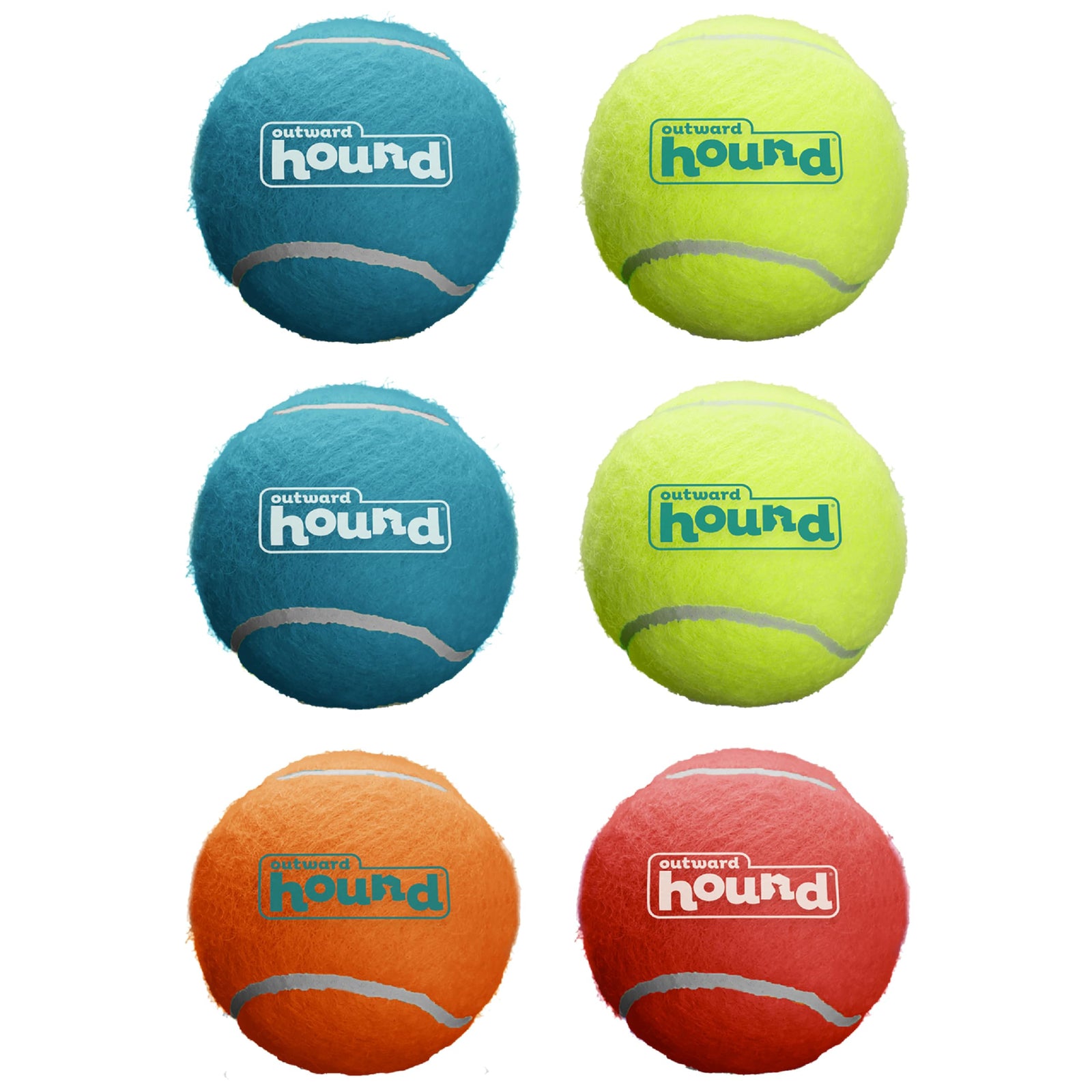 Outward Hound Squeaker Ballz 4-Pack Tennis Ball Dog Toys with Squeaker, Interactive Fetch Play for Pets Under 25 lbs, Training Balls for Indoor & Outdoor Exercise, Small, 2-inch