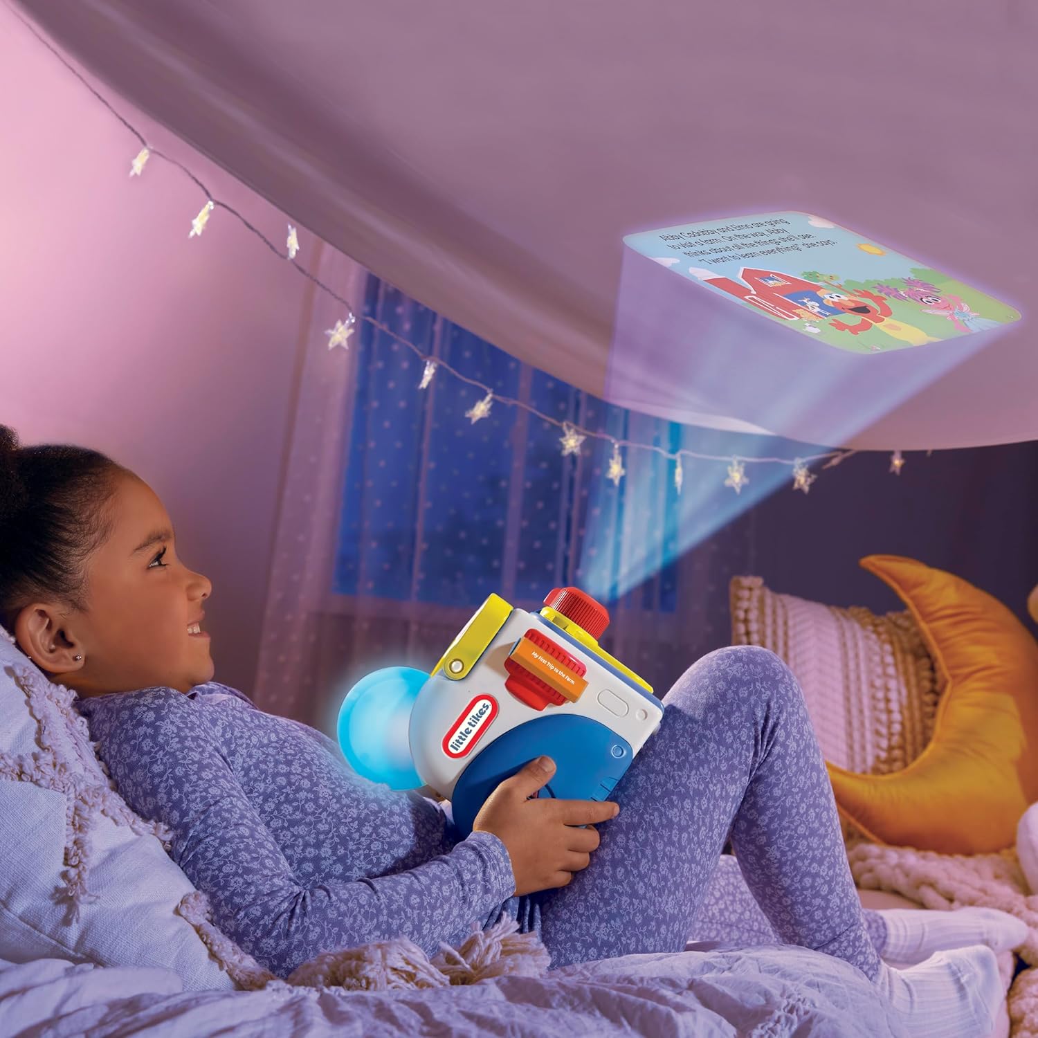 Little Tikes Story Dream Machine Sesame Street Elmo & Friends Story Collection, Storytime, Books, Audio Play Character, Toy Gift for Toddlers and Kids Girls Boys Ages 3+ Years