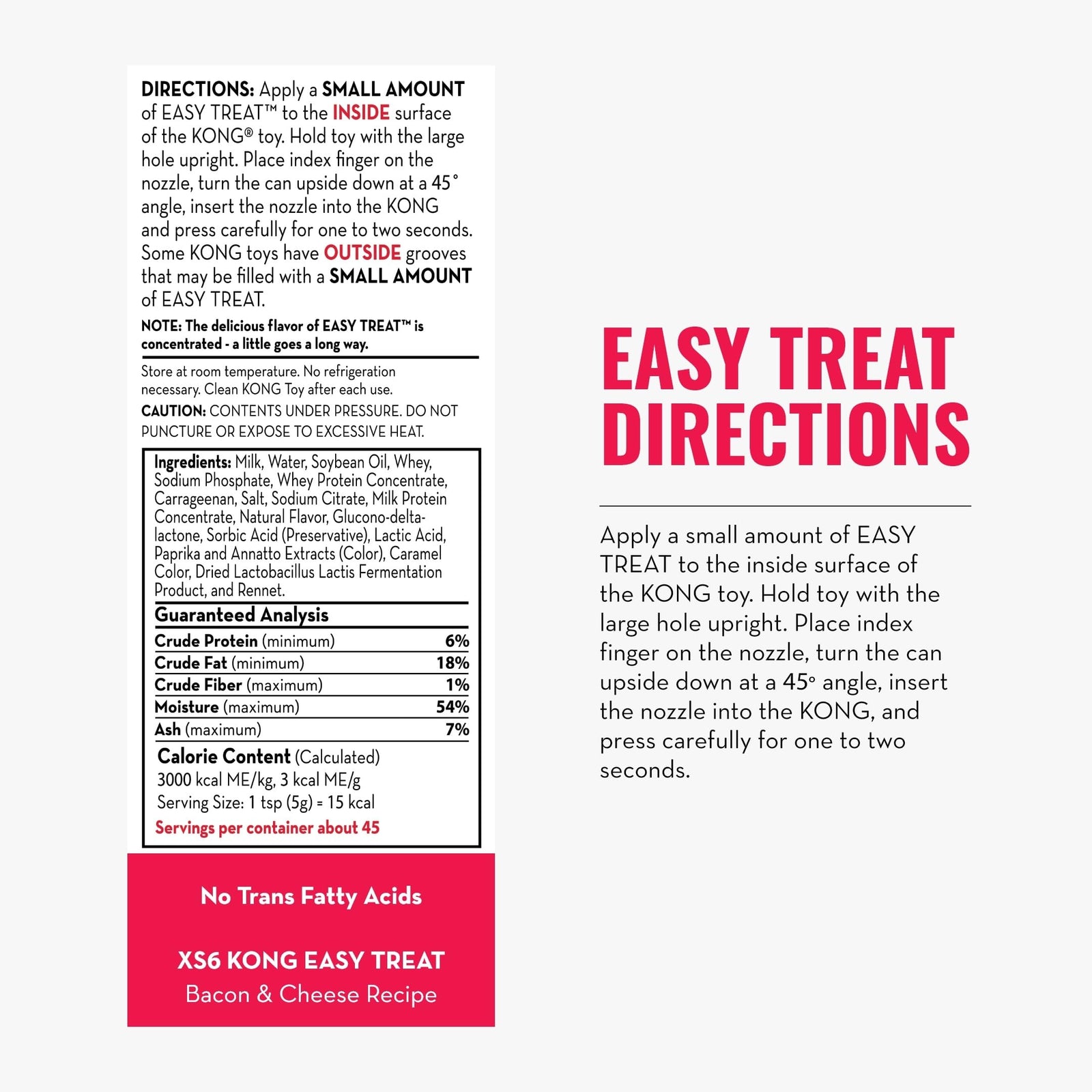 KONG - Easy Treat - Dog Treat Paste - Peanut Butter - 8 Ounce