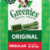 Greenies Veterinarian-Recommended Adult Natural Dental Dog Treats Regular Size, Original Flavor, 3 oz. Pack, 3 Count