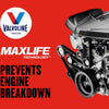 Valvoline Full Synthetic High Mileage with MaxLife Technology SAE 0W-20 Motor Oil 5 QT, Case of 3