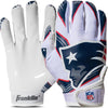 Franklin Sports Youth NFL Football Receiver Gloves - Kids Football Gloves Pair - NFL Team Logos and Silicone Palm