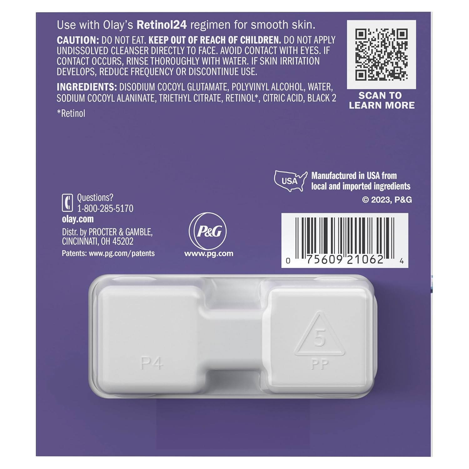 Olay Retinol Face Moisturizer, 24 MAX Anti-Aging Night Cream for Women, Fragrance-Free, Anti-Wrinkle Skin Care (1.7 oz) & Trial Size Retinol Cleansing Melts, Water-Activated Face Wash (12 ct)